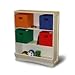 RiverRidge Kids Bookcase with Veggie Bin, 2 Shelves, White