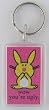 it's happy bunny 'Wow You're Ugly' Lucite Key Chain