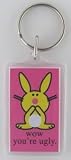 it's happy bunny 'Wow You're Ugly' Lucite Key Chain
