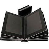 Adorama Pro Photo Album, Black Leatherette Cover with Library Bound Black Pages, Holds 36 8 x 10 Prints