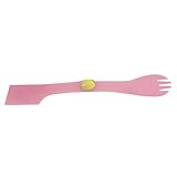 Cats Rule Serve it Up Dual Ended Dog Forks Passion Pink