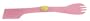 Cats Rule Serve it Up Dual Ended Dog Forks Passion Pink