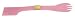 Cats Rule Serve it Up Dual Ended Dog Forks Passion Pink