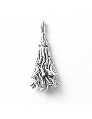 Sterling Silver 3D Evergreen Pine Tree Charm