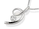 C.Z. SET LOOP PENDANT & CHAIN