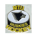 Michigan Tech Huskies Hockey Puck Pin