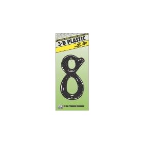 Hy-Ko Prod. PN-29/8 4'' Plastic Script Style Numbers (Pack of 10)