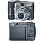 Canon Powershot A590 IS 8.0MP 4x Optical Zoom Digital Camera A590IS 2462B001 4GB SDHC Memory Card - 0.45x Wide Angle - 2x Telephoto Lenses - 3pc Filter Kit - Batteries with Charger - Tripod - BigVALUEInc Accessory Saver Bundle + MORE