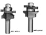 6003 CARBIDE-TIP 2 PC BEAD STYLE STILE AND RAIL ROUTER BIT SET 1-5/8 DIA X 7/8" CL X 3/8" REVEAL