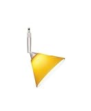 Alfa Lighting SP417-STN-AMB Apollo Quick Jack Directional Low Voltage MR16 Lampholder - Satin Nickel with Small Cone G17 Amber Glass
