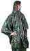 Adult Hooded Vinyl Rain Poncho (Camouflage) (Closure Snaps on Sides) 50x80 Inches