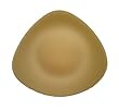 7" Triangle Seaglass Plate (Gold)