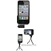 Xshot XSIP4 Tripod Adapter Silicone Case for iPhone 4 - AT&T and Verizon - 1 Pack - Retail Packaging - Black