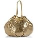 Apparel : Chi by Falchi Metallic Microfiber Drawstring Poof