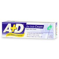 A&D Medicated Diaper Rash Cream With Zinc Oxide/Aloe, 4 oz, 2 packs