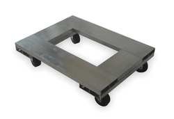 Dayton 2TUP1 Aluminum Dolly, 24x18x5 3/4, Cap 900 Lbs