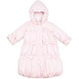 Rothschild Infant Baby Girl's Bow Trimmed Bunting Snowsuit Pink 0-6m