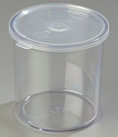Salad Bar Crock With Lid 1.2 Quart Clear