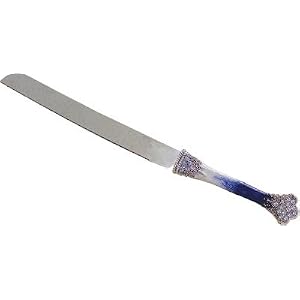 12.5 Hand Painted Granular Embellished Bread Knife by Quest Gifts by 