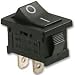 Vasi4ko - Mini Rocker Switch Black 6a Compact On/off (o/i) M