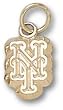 New York Mets "Ny" 3/8" Charm/Pendant -14K/10K, Stainless Steel or Gold Plated