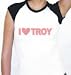 I Love Troy Adult Cap T-Shirt