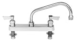 Fisher 1627 8 CC Deck Faucet with 16 Swing Spout, Chrome