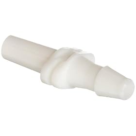 Value Plastics MTLS230-1  Male Luer Slip to 200 Series Barb, 1/8" (3.2 mm) ID Tubing, White Nylon, (25-Pack)