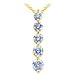 12 Carat Ii2 Round Certified Diamond Necklace In 18ct Solid Yellow Gold