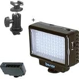 Bescor LED-70 Dimmable 70W Video and DSLR Light - Bundle - with Bescor SA-1 Universal Swivel Shoe Mount Adaptor, with SONY AIS Shoe Mount Included