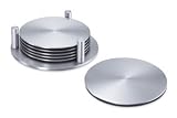 Zack 20374 REGIO Stainless Steel Coaster with Stand-Set of 6