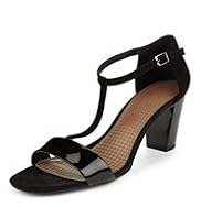 Footglove™ Fashion Suede High Heel T-Bar Sandals