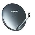 Kathrein CCA 850 G Citycom Aluminium-Satelliten-Parabolantenne (38,7 dBi, 85 cm) grau