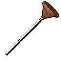 Foredom Aluminum Oxide Point, Cup, 100 Grit, 33/64" Diameter , 3/32" Shank, Red (Pack of 5)