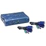 TRENDnet TK-205K Version v1.1R 2-Port PS/2 KVM Switch Kit Includes 2x KVM Cables