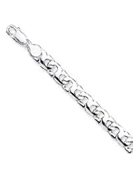 Sterling Silver Fancy Link Bracelet QG692-8"