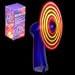 4 Inch Mini Blue Plastic Fan With Red Led Lighted Blades