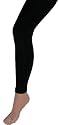 Adult Black Ankle-Length Leggings Footless Tights Nylon/Spandex OSFM