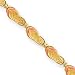14k 3-D Pink Enameled Single Flip-Flop Bracelet - 7.25 Inch - Lobster Claw - JewelryWeb