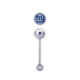 New york Giants 316L Stainless Steel Barbell - 14G - 5/8 Inch Bar Length - Sold Individually
