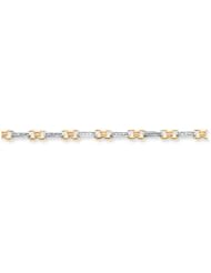 Genuine 14K Two-Tone A Quality Completed Fancy Diamond Tennis Bracelet 9 Grams Of Gold 100% Satisfaction Guaranteed.
