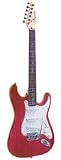 J. Reynolds JR6TR Double Cutaway Electric Guitar, Transparent Red