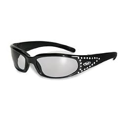 Marilyn-3 Foam Padded Sunglasses, Motorcycle Atv Sports Eyewear Clear Lenses