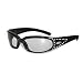 Marilyn-3 Foam Padded Sunglasses, Motorcycle Atv Sports Eyewear Clear Lenses