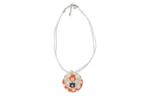 Auburn Tigers Capiz Double Shell Cord Necklace