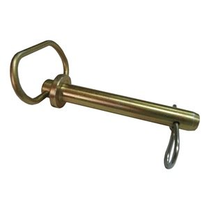 Hitch Pin, Std, Stl, Zinc, 3/8x4 3/8 L