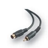 Belkin S-Video/Rca Cable - Gold * Minidin4M/Rca-M; 1.5M