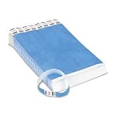 Advantus 75513 Crowd Management Wristbands, Sequentially Numbered, Blue, 500 per Pack
