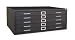 Storelogic 2CLC2 Cabinet, Flat File, 5 Drawer, Lg, Black
