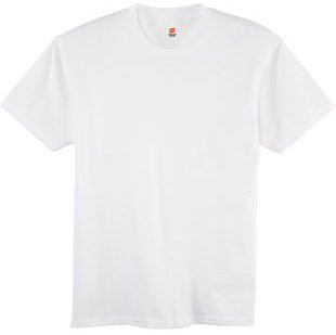 Hanes 5.2 oz Youth COMFORTSOFT HEAVYWEIGHT T-Shirt, XS-White